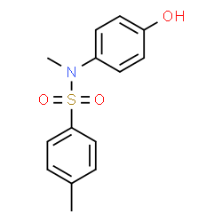 ChemSpider 2D Image | N-(4-Hydroxyphenyl)-N,4-dimethylbenzenesulfonamide | C14H15NO3S