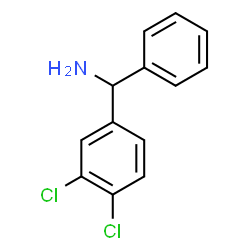 ChemSpider 2D Image | 1-(3,4-Dichlorophenyl)-1-phenylmethanamine | C13H11Cl2N