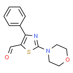 ChemSpider 2D Image | 2-Morpholin-4-yl-4-phenyl-thiazole-5-carbaldehyde | C14H14N2O2S