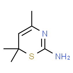 ChemSpider 2D Image | 4,6,6-trimethyl-3H-1,3-thiazin-2-imine | C7H12N2S
