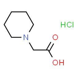 ChemSpider 2D Image | Piperidinoacetic acid hydrochloride | C7H14ClNO2