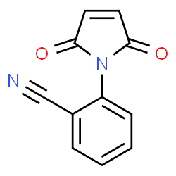 ChemSpider 2D Image | 2-(2,5-dioxopyrrol-1-yl)benzonitrile | C11H6N2O2