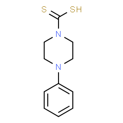 ChemSpider 2D Image | 4-Phenyl-1-piperazinecarbodithioic acid | C11H14N2S2