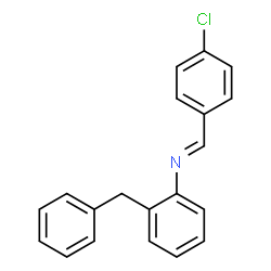 ChemSpider 2D Image | (E)-N-(2-Benzylphenyl)-1-(4-chlorophenyl)methanimine | C20H16ClN