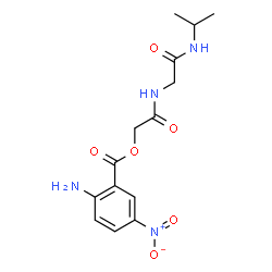 ChemSpider 2D Image | 2-{[2-(Isopropylamino)-2-oxoethyl]amino}-2-oxoethyl 2-amino-5-nitrobenzoate | C14H18N4O6