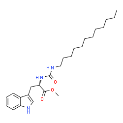 ChemSpider 2D Image | Methyl N-(dodecylcarbamoyl)-L-tryptophanate | C25H39N3O3