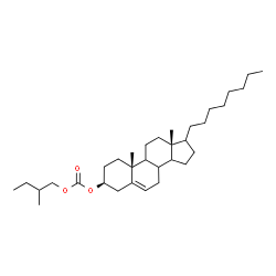 ChemSpider 2D Image | (3S,10R,13R)-10,13-Dimethyl-17-octyl-2,3,4,7,8,9,10,11,12,13,14,15,16,17-tetradecahydro-1H-cyclopenta[a]phenanthren-3-yl 2-methylbutyl carbonate | C33H56O3