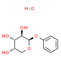 ChemSpider 2D Image | Phenyl beta-L-arabinopyranoside hydrate (1:1) | C11H16O6