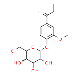 ChemSpider 2D Image | 2-Methoxy-4-propionylphenyl alpha-D-glycero-hexopyranoside | C16H22O8