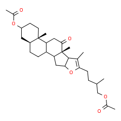 ChemSpider 2D Image | (5alpha,8xi,9xi,14xi,16xi,17xi)-12-Oxofurost-20(22)-en-3,26-diyl diacetate | C31H46O6