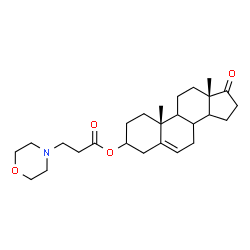 ChemSpider 2D Image | (8xi,9xi,14xi)-17-Oxoandrost-5-en-3-yl 3-(4-morpholinyl)propanoate | C26H39NO4