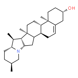 ChemSpider 2D Image | (3beta,14xi)-Solanid-5-en-3-ol | C27H43NO