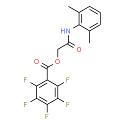 ChemSpider 2D Image | 2-[(2,6-Dimethylphenyl)amino]-2-oxoethyl pentafluorobenzoate | C17H12F5NO3
