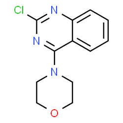 ChemSpider 2D Image | 2-Chloro-4-(4-morpholinyl)quinazoline | C12H12ClN3O