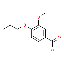 ChemSpider 2D Image | 3-Methoxy-4-propoxybenzoate | C11H13O4