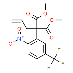 ChemSpider 2D Image | Dimethyl allyl[2-nitro-5-(trifluoromethyl)phenyl]malonate | C15H14F3NO6
