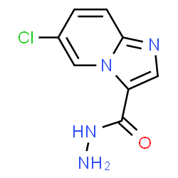 ChemSpider 2D Image | 6-Chloroimidazo[1,2-a]pyridine-3-carbohydrazide | C8H7ClN4O