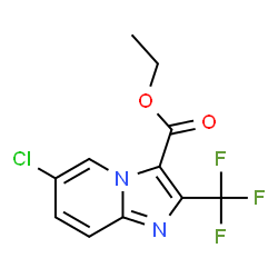 ChemSpider 2D Image | Ethyl 6-chloro-2-(trifluoromethyl)imidazo[1,2-a]pyridine-3-carboxylate | C11H8ClF3N2O2