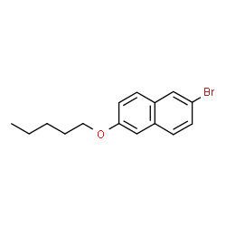 ChemSpider 2D Image | 2-Bromo-6-(pentyloxy)naphthalene | C15H17BrO