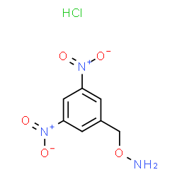 ChemSpider 2D Image | 3,5-DINITROBENZYLOXYAMINE HYDROCHLORIDE | C7H8ClN3O5