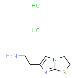 ChemSpider 2D Image | 2-(2,3-Dihydroimidazo[2,1-b][1,3]thiazol-6-yl)ethanamine dihydrochloride | C7H13Cl2N3S
