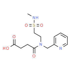 ChemSpider 2D Image | 4-{[2-(Methylsulfamoyl)ethyl](2-pyridinylmethyl)amino}-4-oxobutanoic acid | C13H19N3O5S