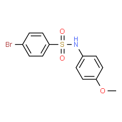 ChemSpider 2D Image | 4-Bromo-N-(4-methoxyphenyl)benzenesulfonamide | C13H12BrNO3S