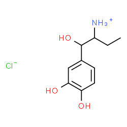ChemSpider 2D Image | ETHYLNOREPINEPHRINE HYDROCHLORIDE | C10H16ClNO3
