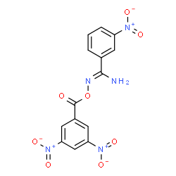 ChemSpider 2D Image | N'-[(3,5-Dinitrobenzoyl)oxy]-3-nitrobenzenecarboximidamide | C14H9N5O8