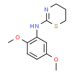 ChemSpider 2D Image | N-(2,5-Dimethoxyphenyl)-5,6-dihydro-4H-1,3-thiazin-2-amine | C12H16N2O2S