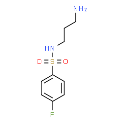 ChemSpider 2D Image | N-(3-Aminopropyl)-4-fluorobenzenesulfonamide | C9H13FN2O2S