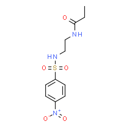 ChemSpider 2D Image | N-(2-{[(4-Nitrophenyl)sulfonyl]amino}ethyl)propanamide | C11H15N3O5S