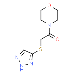 ChemSpider 2D Image | ethanone, 1-(4-morpholinyl)-2-(1H-1,2,3-triazol-4-ylthio)- | C8H12N4O2S