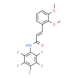 ChemSpider 2D Image | (2E)-3-(2,3-Dimethoxyphenyl)-N-(pentafluorophenyl)acrylamide | C17H12F5NO3