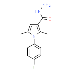 ChemSpider 2D Image | 1-(4-Fluorophenyl)-2,5-dimethyl-1H-pyrrole-3-carbohydrazide | C13H14FN3O