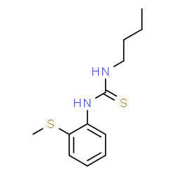 ChemSpider 2D Image | 1-Butyl-3-[2-(methylsulfanyl)phenyl]thiourea | C12H18N2S2