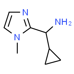 ChemSpider 2D Image | 1-Cyclopropyl-1-(1-methyl-1H-imidazol-2-yl)methanamine | C8H13N3