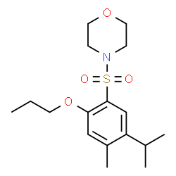 ChemSpider 2D Image | 4-[(5-Isopropyl-4-methyl-2-propoxyphenyl)sulfonyl]morpholine | C17H27NO4S