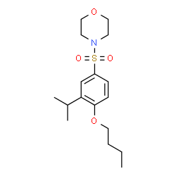 ChemSpider 2D Image | 4-[(4-Butoxy-3-isopropylphenyl)sulfonyl]morpholine | C17H27NO4S