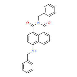 ChemSpider 2D Image | 2-Benzyl-6-(benzylamino)-1H-benzo[de]isoquinoline-1,3(2H)-dione | C26H20N2O2