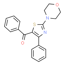 ChemSpider 2D Image | [2-(4-Morpholinyl)-4-phenyl-1,3-thiazol-5-yl](phenyl)methanone | C20H18N2O2S