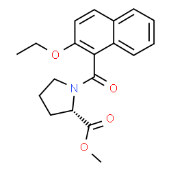 ChemSpider 2D Image | Methyl 1-(2-ethoxy-1-naphthoyl)-L-prolinate | C19H21NO4