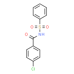 ChemSpider 2D Image | 4-Chloro-N-(phenylsulfonyl)benzamide | C13H10ClNO3S
