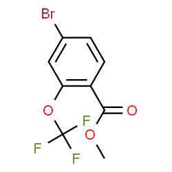 ChemSpider 2D Image | Methyl 4-bromo-2-(trifluoromethoxy)benzoate | C9H6BrF3O3