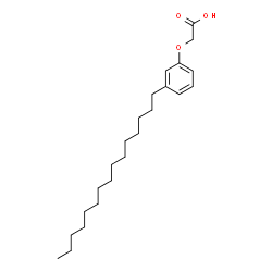 ChemSpider 2D Image | (3-Pentadecylphenoxy)acetic acid | C23H38O3