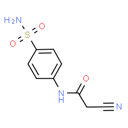 ChemSpider 2D Image | 2-Cyano-N-(4-sulfamoylphenyl)acetamide | C9H9N3O3S