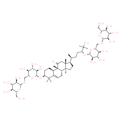 ChemSpider 2D Image | (1S,4R,9beta,20S,24R)-1-{[6-O-(beta-D-Glucopyranosyl)-beta-D-glucopyranosyl]oxy}-25-hydroxy-9,10,14-trimethyl-11-oxo-4,9-cyclo-9,10-secocholest-5-en-24-yl 6-O-beta-D-glucopyranosyl-beta-D-glucopyranos
ide | C54H90O24