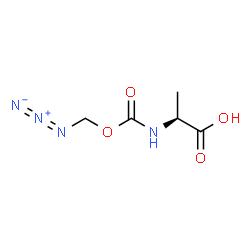 ChemSpider 2D Image | N-[(Azidomethoxy)carbonyl]-L-alanine | C5H8N4O4