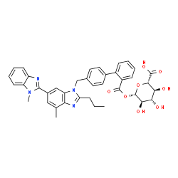 ChemSpider 2D Image | TELMISARTAN GLUCURONIDE | C39H38N4O8