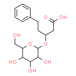 ChemSpider 2D Image | 3-(Hexopyranosyloxy)-5-phenylpentanoic acid | C17H24O8